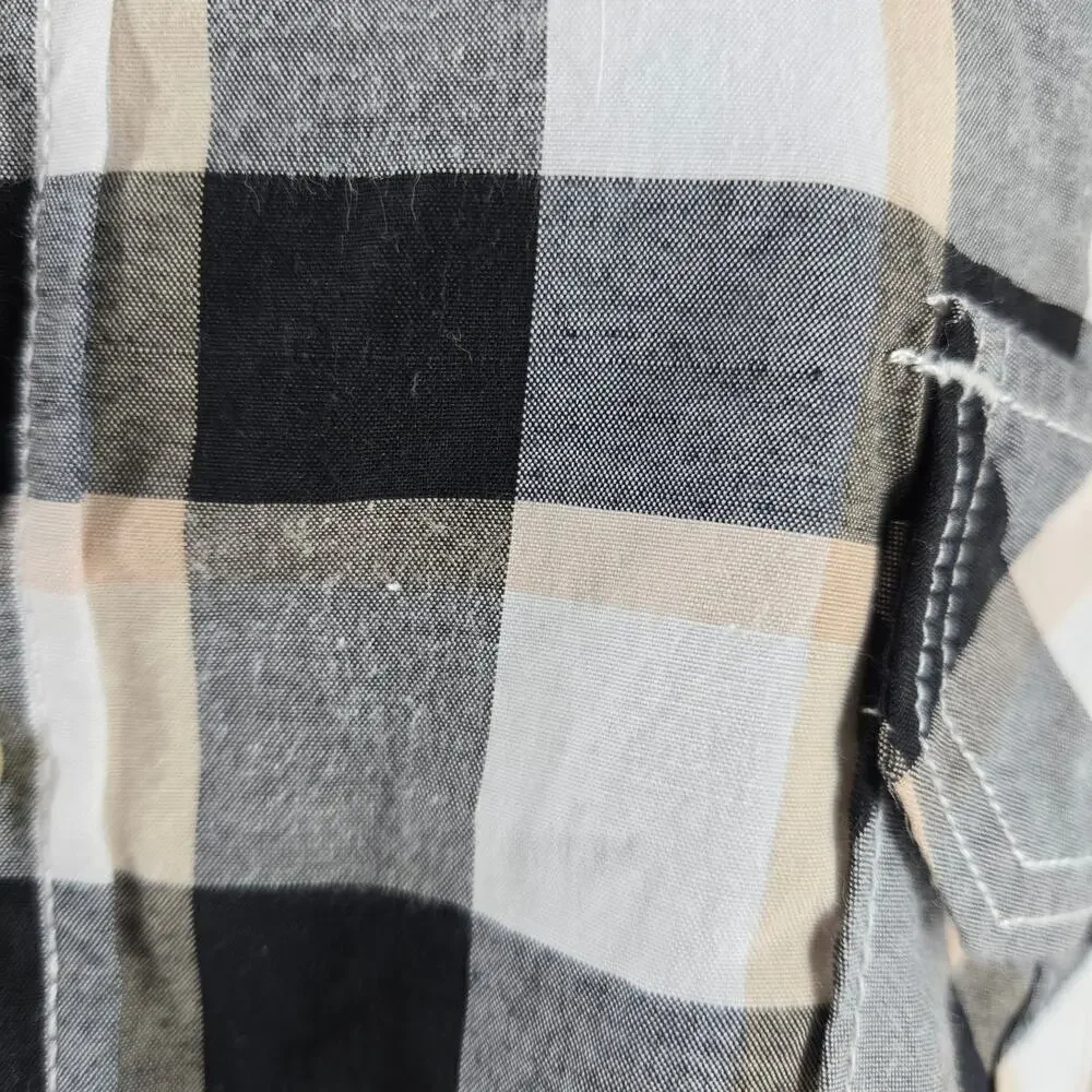 Enyce Plaid men's Y2K Vintage 3XL button down shirt Western Cowboy Streetwear - Picture 8 of 8